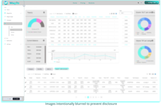Wag3s Ledger - Real-Time Blockchain Accounting Dashboard